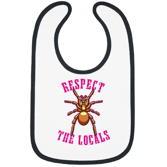 Respect the Locals with a Dangerous Tarantula Design Bibs