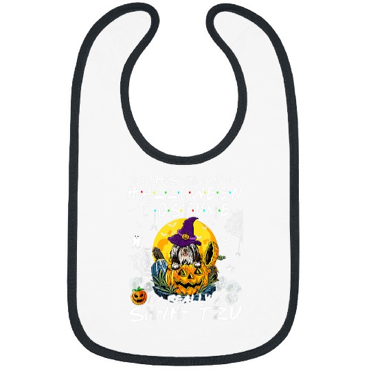 Im Really A Shih Tzu Dog Lover Halloween Costume Bibs