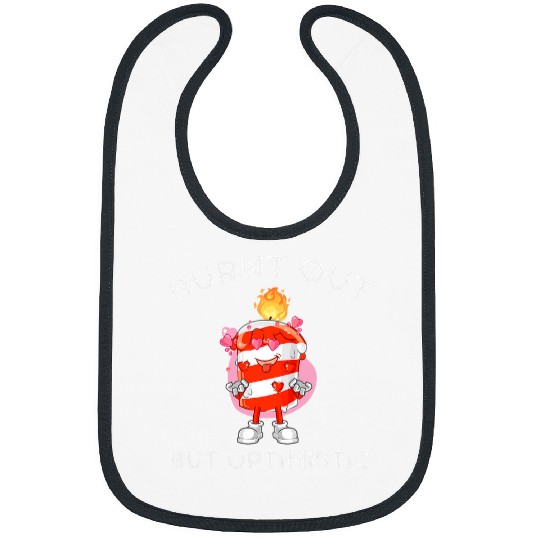 Burnt Out But Optimistic Cute Marshmallow For Camping Bibs