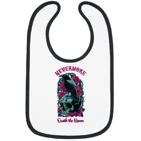 Lacrosse Gift Nevermore Quoth The Raven Edgar Allan Poe Bibs