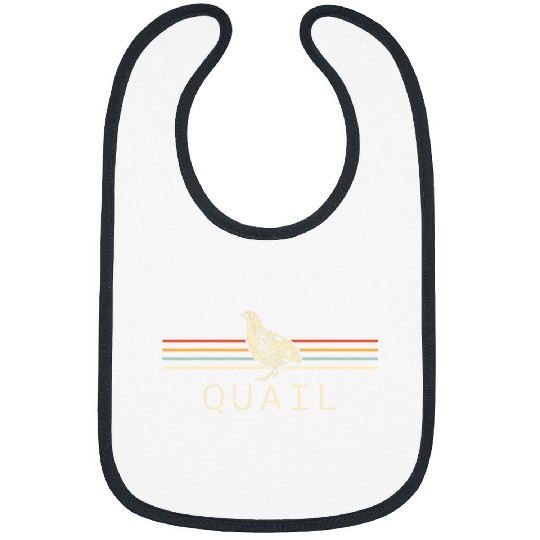 quail retro for women quail hunting and quail breeding Bibs