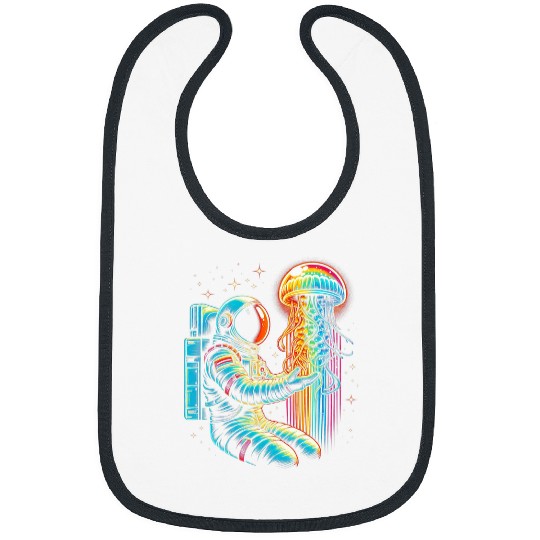 Astronaut Jellyfish Space Astronomy Galaxy 1 Bibs
