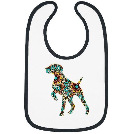 German Shorthair Pointer GSP MOM DAD Retro 2 Bibs