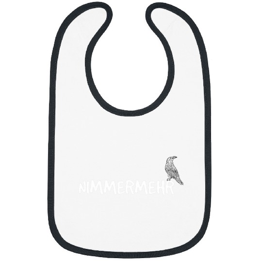 Lacrosse Gift Nevermore Ravens Edgar Allan Poe Bibs