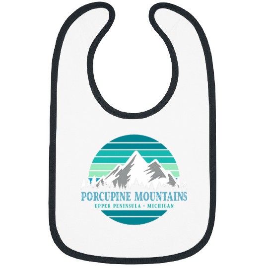 Retro Porcupine Mountains Upper Peninsula Michigan Outdoor Bibs