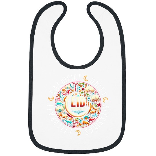 Muslim Eid Mubarak Mosque Ramadan Kareem Happy Eid Celebrati Bibs