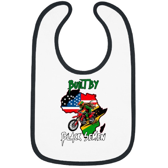 Built by black semen Rasta Dirt bike African American Black Bibs