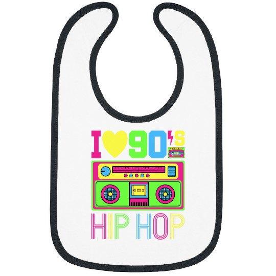 I Love 90s Hip Hop Music 1990s Style Outfit vintages Nineties Bibs