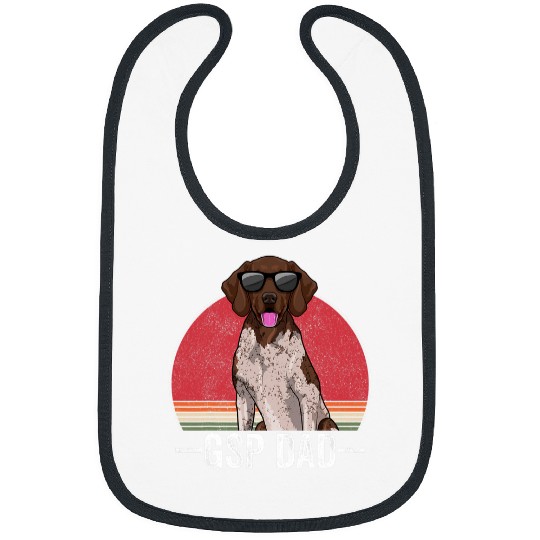 German Shorthair Pointer Dad Apparel GSP Dog Lovers for Men 2 Bibs