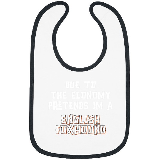 Due Economy Pretend ENGLISH FOXHOUND Easy Halloween Costume Bibs