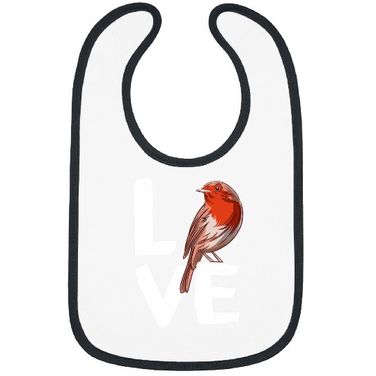Robin Love Birds Animal Lovers uniques Designs And Apparels Bibs