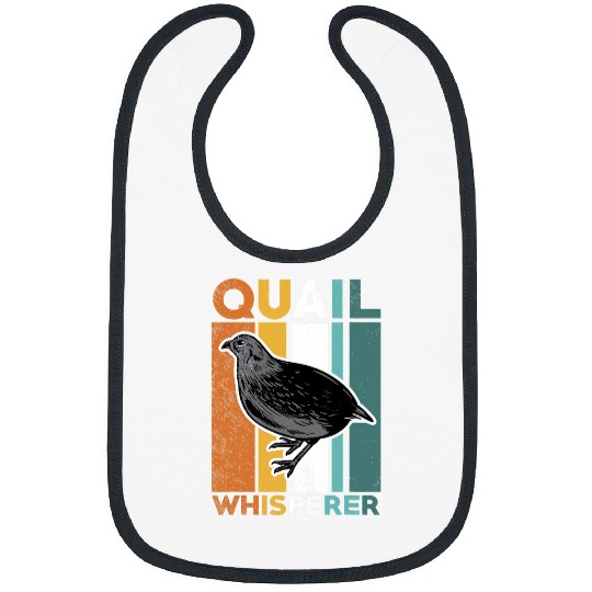 Quail Whisperer Retro vintages Birdology Quail Bird Love Bibs