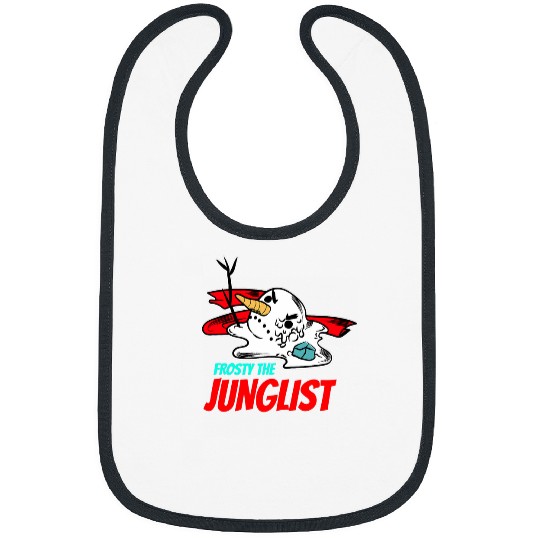 Junglist Christmas Rave Snowman Drum And Bass DnB Bibs