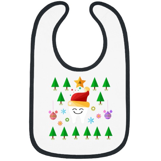 Funny Teeth dentists Christmas Dental assistant costume gift Bibs