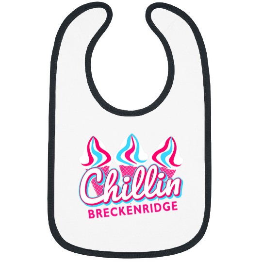 Breckenridge Chillin IceCream Pop Art Breckenridge Colorado Bibs