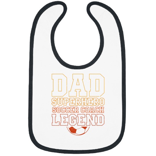 Funny Soccer Lover Graphic for Boys Men Dads Soccer Coach Bibs