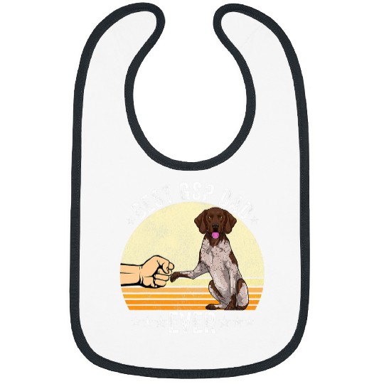 German Shorthair Pointer Dad Apparel GSP Dog Lovers for Men Bibs
