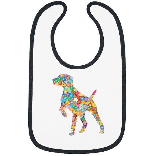 German Shorthair Pointer GSP MOM Silhouette Bibs