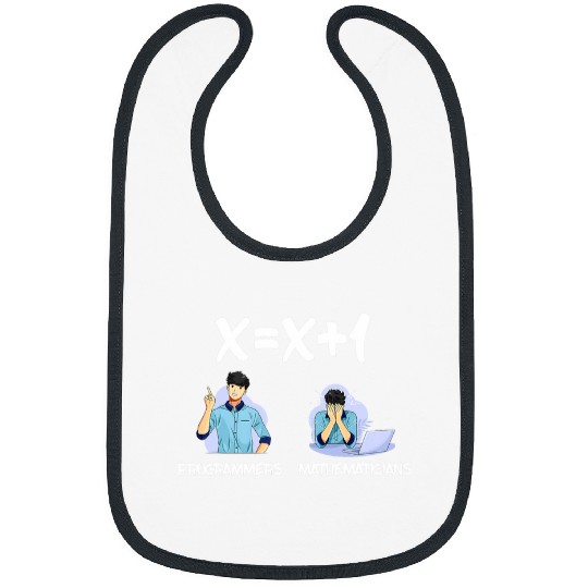 Funny Mathematics Computer Science Programmers 2Mathematicians Bibs