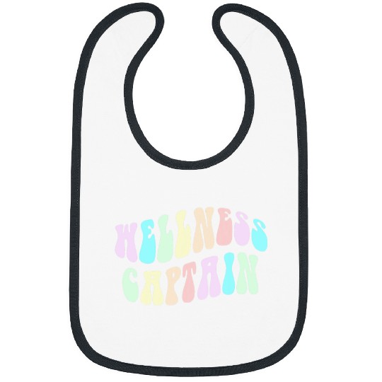 Funny WELLNESS CAPTAIN Health Squad Trainer Life Coachs 60s Bibs
