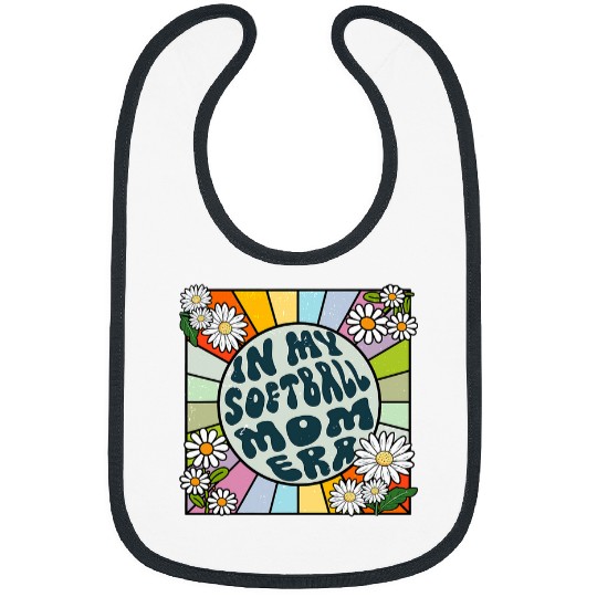 Daisy Groovy In My Softball Mom Era Bibs