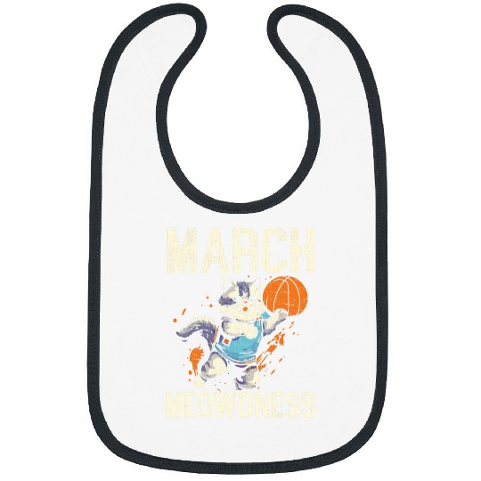 Basketball Cat Basketball Player Kitty I Love Basketball 2 Bibs