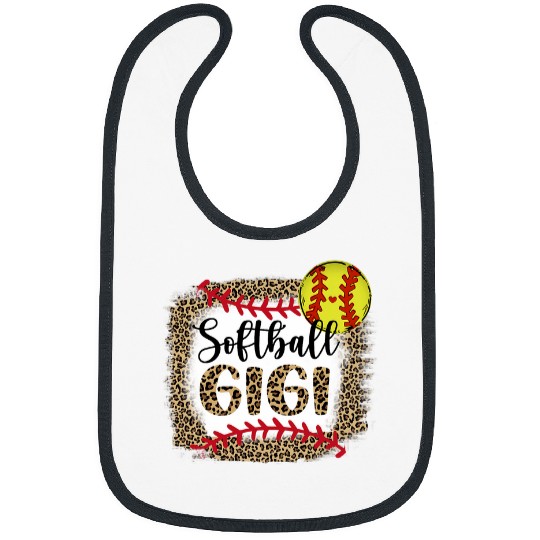 Leopard Softball Gigi Player Sport Softball Lover Gigi Life Bibs