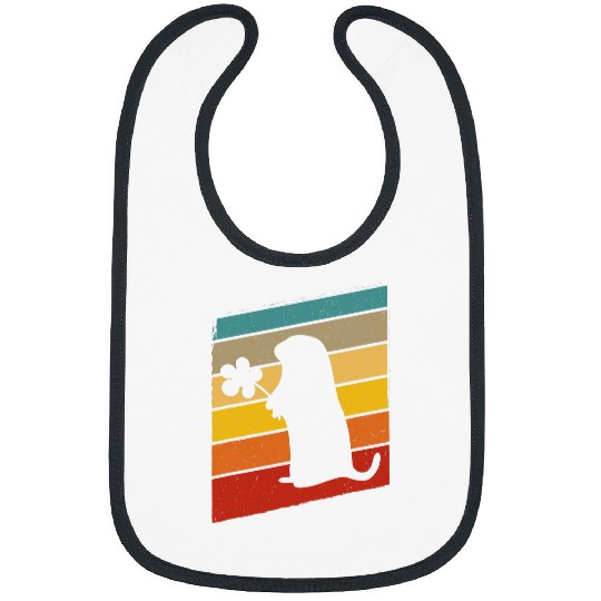 Retro Groundhog Funny Groundhog Day Woodchuck Lover Bibs