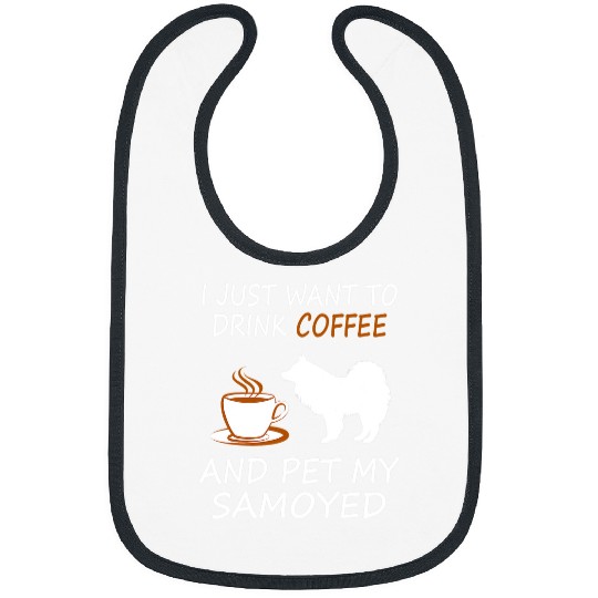 Dog Samoyed Drink Coffee Pet Samoyed Drink Coffee Pet Dog Bibs