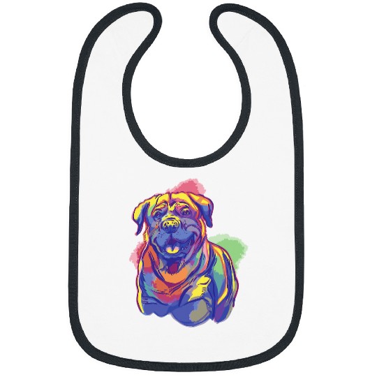 Dog Rottweiler Gay Gay Dog Rottweiler Lovers Pride LGBT Bibs