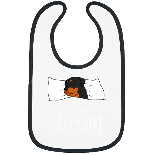 Dog Rottweiler Rottie Official Sleep 3 Bibs