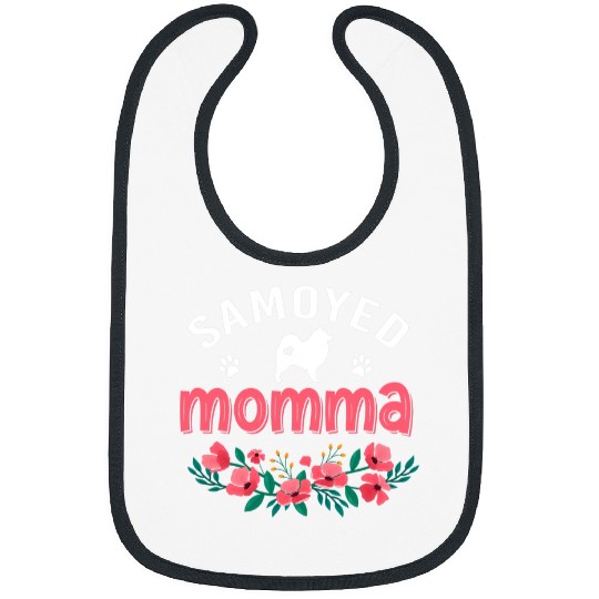 Dog Samoyed Momma Dog Gifts Womens Cute Dog Lovers Christmas Mom Bibs