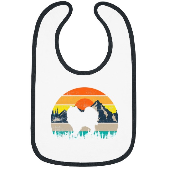 Dog Samoyed vintages Retro Samoyed Dog Lover Funny Bibs