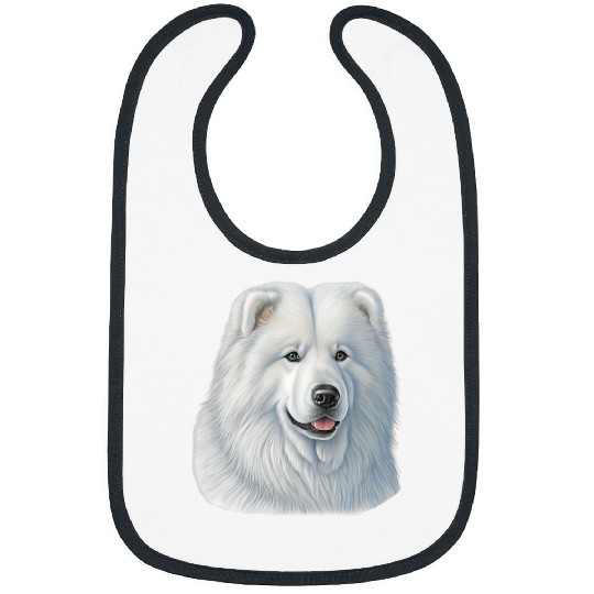 Dog Samoyed Winter Dog Lover Samoyed Mom Bibs