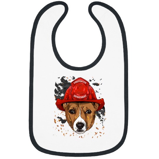 Fireman Firefighter Basenji Firefighter Basenji Dog Lover 746 Firemen Bibs