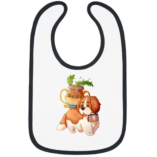 Dog Saint Bernard Animal Pet Lover Aquarius Zodiac Sign 361 Bibs
