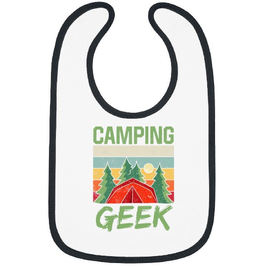 Camping Geek Camper Camp Campsite Campfire Bibs
