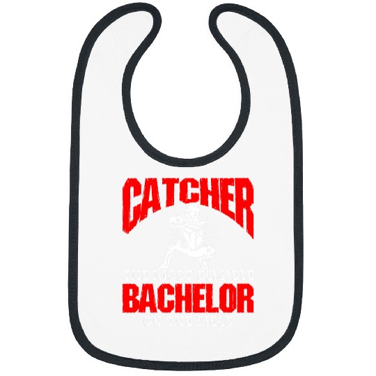 Baseball Catcher The mosts Eligible Bachelor On The Field Bibs