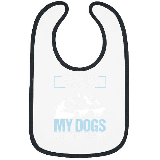 Dog Husky Funny Alaska Mushing Husky Sledding Sled Dog Racing Bibs