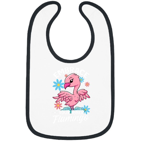 Flamingo Embrace Your Inner Flamingo Spirit Animal Bibs