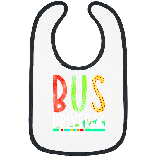 Bus Driver Driving Transport School Bus Bibs