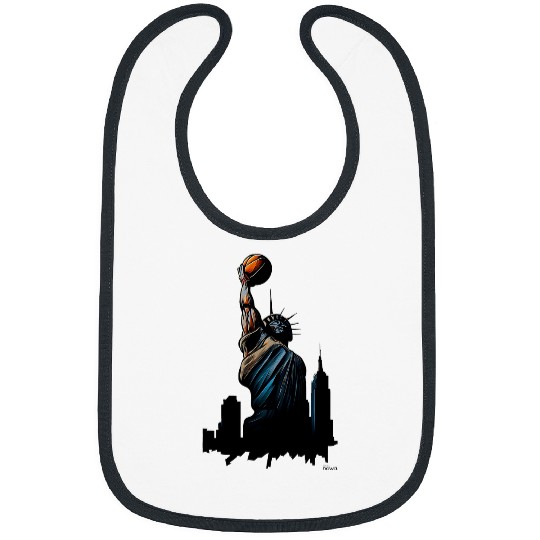 BASKETBALL HOOP CITY NYC BIG APPLE LIBERTY EMPIRE SERIES IV Bibs