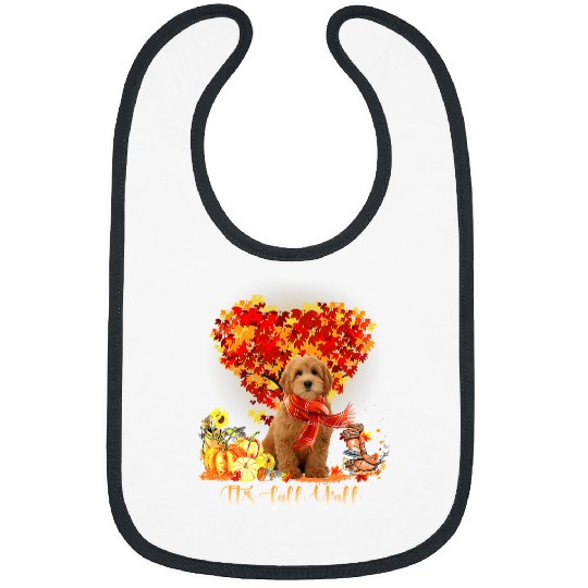 Dog Goldendoodle Its Fall Yall Goldendoodle Dog Lovers Thanksgiving186 Bibs