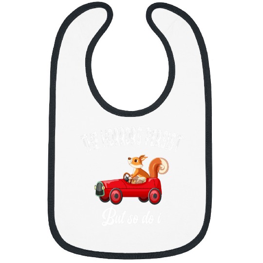 funny squirrel driving car The Horrors Persist But So Do I Bibs