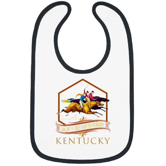 Louisville Kentucky vintages Horse Racing Bourbon Souvenir Bibs