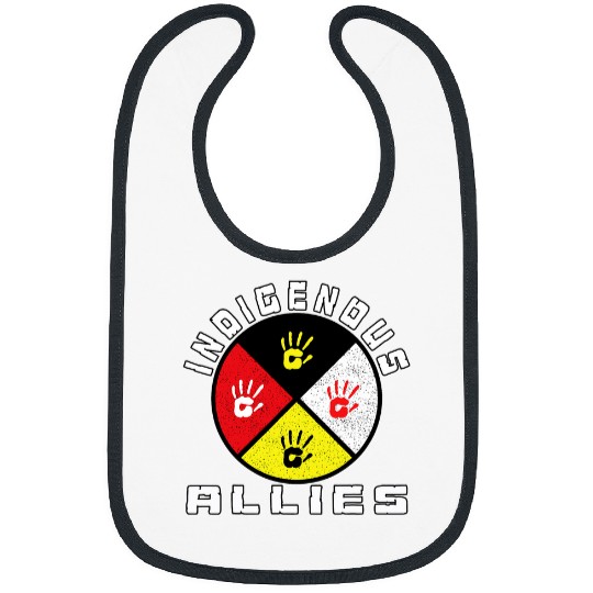 Indigenous Allies medicines Wheel MMIW Bibs
