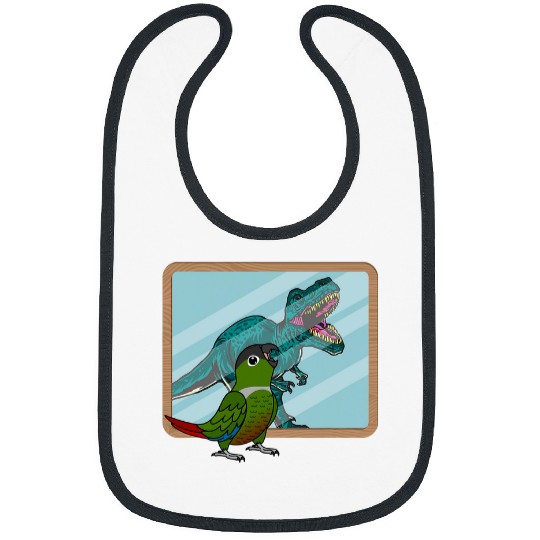 Parrot 2T Rexs Reflection I Green Cheek Conure Bibs