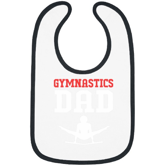 Funny Fathers Day Gymnastics Dad For Men Bibs