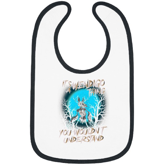 Funny Wendigo Cryptid Skin Walker Folklore Cryptozoology 4 Bibs