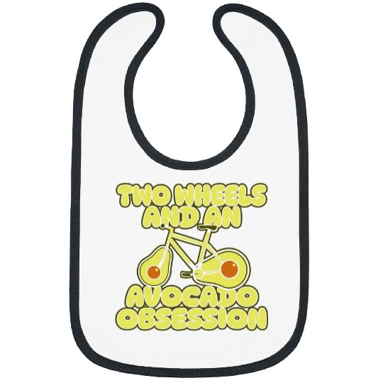 Funny Cyclist Bike Bicycle Racing Cycle Cycling Avocado Bibs
